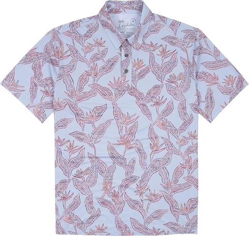 Kahala Men's Pua Manu Knit Polo Hawaiian Aloha Shirt in Saudi Arabia