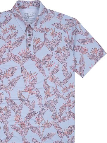 Kahala Men's Pua Manu Knit Polo Hawaiian Aloha Shirt in Saudi Arabia