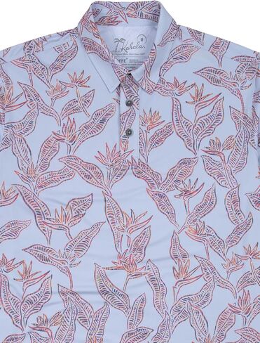 Kahala Men's Pua Manu Knit Polo Hawaiian Aloha Shirt in Saudi Arabia
