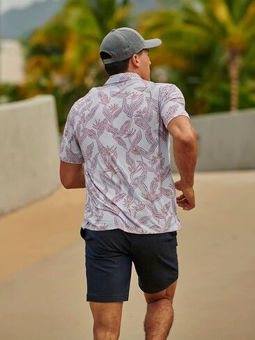 Kahala Men's Pua Manu Knit Polo Hawaiian Aloha Shirt in Saudi Arabia