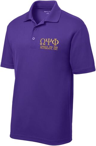Omega Psi Phi Letter Polo, Short Sleeve in Saudi Arabia
