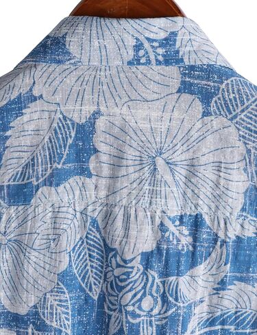Mens Hawaiian Shirt Short Sleeve Button Down Casual Floral Summer Tropical Aloha Beach Shirts in Saudi Arabia