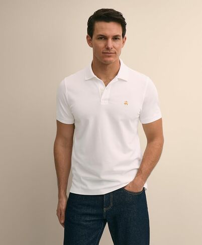 Brooks Brothers Men's Supima Cotton Short Sleeve Stretch Polo Slim Fit in Kuwait
