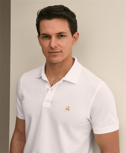 Brooks Brothers Men's Supima Cotton Short Sleeve Stretch Polo Slim Fit in Kuwait