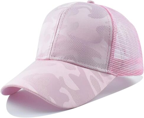Quick Dry Baseball Hat for Women Camo Tie-dye Baseball Caps Breathable Mesh Back Ponytail Trucker Hat Summer Sport in Saudi Arabia
