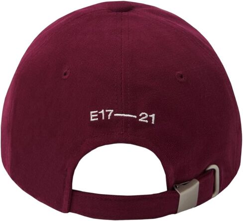 Baseball Cap Logo Adjustable Unisex Casual Streetwear Hat Burgundy in Saudi Arabia