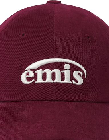 Baseball Cap Logo Adjustable Unisex Casual Streetwear Hat Burgundy in Saudi Arabia
