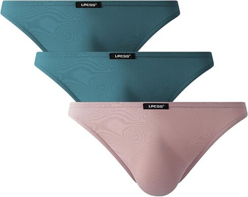 Mens Low Rise Bikini Briefs 3D Pouch Modal Breathable Underwear E612 in Saudi Arabia