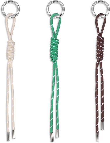 Paracord Braided Keychain Handwoven Rope Keychain Knot Lanyard Keyring for Handbag Braided Rope Charms for Purse Handmade Key Chain Purse Hanging Ornament Backpack Decoration Accessories in Saudi Arabia
