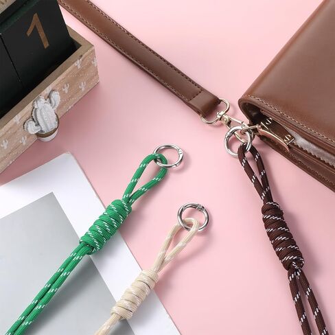 Paracord Braided Keychain Handwoven Rope Keychain Knot Lanyard Keyring for Handbag Braided Rope Charms for Purse Handmade Key Chain Purse Hanging Ornament Backpack Decoration Accessories in Saudi Arabia