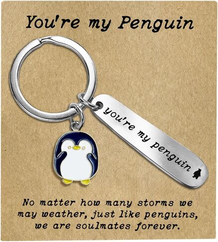 You're My Penguin Keychain, Love Charm, Valentine's Gift, for Wedding Anniversary, Penguin Keychain for Boyfriend in Saudi Arabia