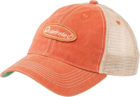 Quadratec Old Favorite Adjustable Trucker Patch Cap - Vintage Washed Cotton Twill Mesh Back Snapback Hat in Saudi Arabia