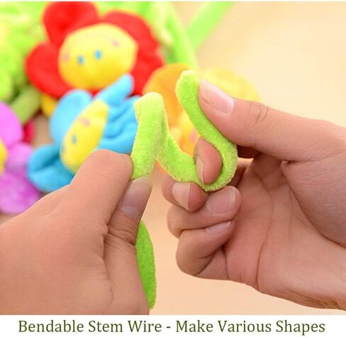 8PCS Artificial Plush Flower Bendable Curtain Buckle Tiebacks Birthday Wedding Party Durable Plush Daisy Flower Bouquet with Happy Smiley Face Gift for Kids Baby Girl Toddlers in Saudi Arabia