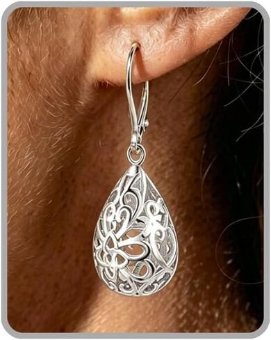 Teardrop Dangle Earrings for Women Trendy Dainty Statement Drop Earrings Gold Leverback Filigree Earring Summer Beach Jewelry Party Prom Costume for Outfits Shirt Dress in Saudi Arabia