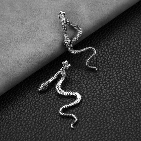 Retro Snake Earrings for Women Stainless Steel Gothic Punk Snake Stud Earring Biker Party Jewelry Gift in Saudi Arabia