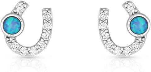 Montana Silversmiths Women's Women'S Lightfoot Horseshoe Earrings - ER3394 One Size in Kuwait