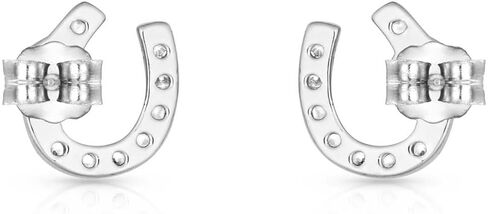 Montana Silversmiths Women's Women'S Lightfoot Horseshoe Earrings - ER3394 One Size in Kuwait
