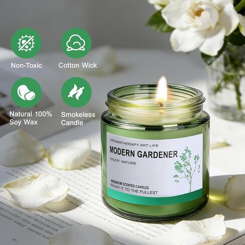 Lavender Candles, Scented Candles, Made of Natural Organic Soy Wax, in Glass Jars, can Burn for 160 Hours continuously, an Ideal Gift for Friends on Their Birthdays in Saudi Arabia
