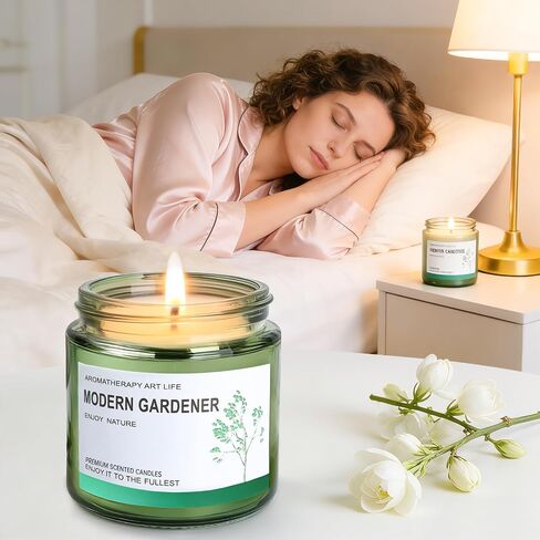 Lavender Candles, Scented Candles, Made of Natural Organic Soy Wax, in Glass Jars, can Burn for 160 Hours continuously, an Ideal Gift for Friends on Their Birthdays in Saudi Arabia