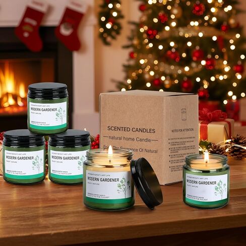 Lavender Candles, Scented Candles, Made of Natural Organic Soy Wax, in Glass Jars, can Burn for 160 Hours continuously, an Ideal Gift for Friends on Their Birthdays in Saudi Arabia