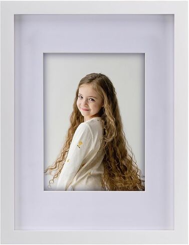 إطار صورة مجمعة، إطار صورة مزدوج 4x6 مع حصيرة، يناسب صورتين مقاس 8x10 أو صورتين مقاس 4x6، زجاج مقسى، للطاولة أو الحائط، بني من خشب الساج in Kuwait