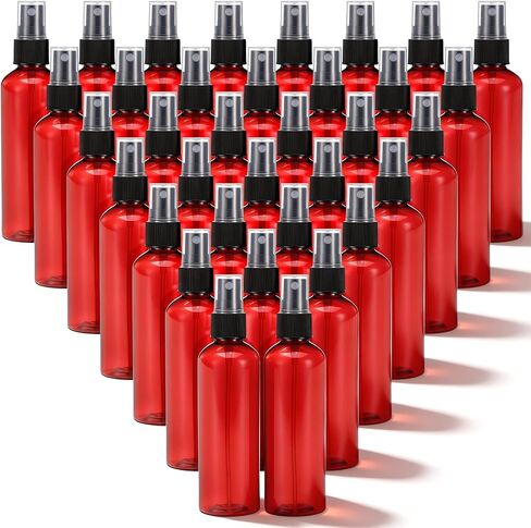 90 Pack 4oz Plastic Spray Bottles Bulk, Reusable Refillable Fine Mist Empty Mini Spray Bottles, Travel Size Small Sprayer for Essential Oils, Perfume, Cleaning Solutions (Amber) in Saudi Arabia
