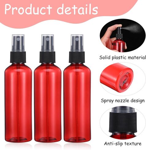 90 Pack 4oz Plastic Spray Bottles Bulk, Reusable Refillable Fine Mist Empty Mini Spray Bottles, Travel Size Small Sprayer for Essential Oils, Perfume, Cleaning Solutions (Amber) in Saudi Arabia
