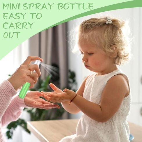 100 Pcs Mini Spray Bottle, 10ml Perfume Spray Bottles Plastic Refillable Mini Spray Bottles for Women, Travel Spray Bottle Fine Mist Atomizer for Perfume, Mini Perfume Refillable Bottle in Kuwait