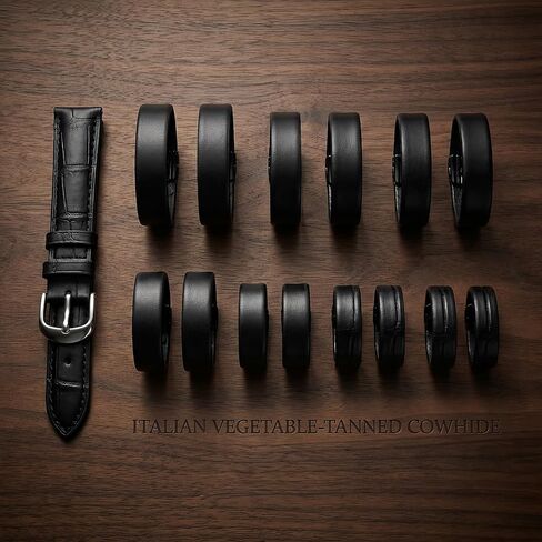 14 Pcs Leather Watch Band Keeper - 7 Sizes Watch Strap Loop Replacement. Durable Wristband Fastener Rings for Smartwatches, Secure Holder Accessories in Saudi Arabia