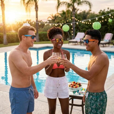 100 Pack 20 Colors Neon Sunglasses Bulk,Party Sunglasses for Adults,80s Retro Style Plastic Sun Glasses for Beach Pool Birthday Outdoor Summer Party Supplies in Saudi Arabia