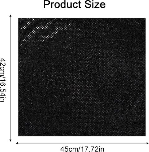 Sequin Head Scarf Rave Hood Rave Scarf Women Rave Outfit Festival Accessories for Halloween Concerts Cosplay Costumes (Black) in Saudi Arabia