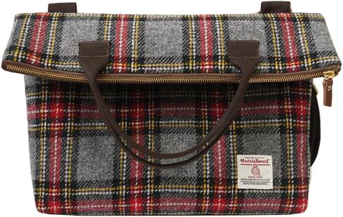 Harris Tweed Wool Tote Bag for Men and Women, Foldable Crossbody Shoulder Bag with Adjustable Strap and Large Capacity in Saudi Arabia