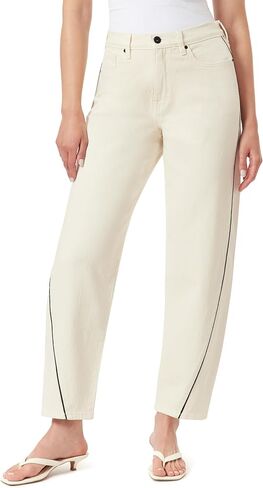 kensie Jeans for Women The Jessica Retro Luxe High-Rise Piped Barrel 28-Inch Inseam, Sizes 0 to 12 in Kuwait
