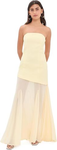 endless rose Women's Strapless Combined Godet Dress in Saudi Arabia