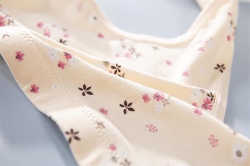 3Pack Everyday Cozy Bras, Woman Floral Wirefree Bra Front Button Close Cotton Lace Push up Plus Size Bra in Saudi Arabia