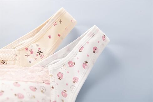 3Pack Everyday Cozy Bras, Woman Floral Wirefree Bra Front Button Close Cotton Lace Push up Plus Size Bra in Saudi Arabia