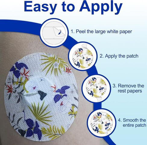 15Pack Libre 2 Sensor Covers Waterproof & Sweatproof, Freestyle CGM Adhesive Patches No Hole, Compatible for Lingo & Libre 2/3 Plus Sensor, 15 Days Long Stay Hypoallergenic & Latex-Free in Saudi Arabia
