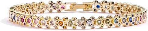 Tennis Bracelets For Women,Dainty Mouse Bracelets 14k Gold Bracelet For Women, Valentines Mother'S Christmas New Year 6-7.5 Inch in Kuwait