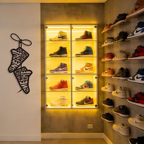 Zckjnoi Sneaker Head Metal Wall Art for Sports Room Decor for Teen Boys, Hypebeast Cool Boys Room Decor Wall Sign Modern Metal Wall Art for Teen Bedroom Decor Unique Gift for Sneaker Lovers in Saudi Arabia