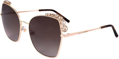 Carolina Herrera Brown Gradient Square Ladies Sunglasses HER 0145/S 0000/HA 59 in Saudi Arabia