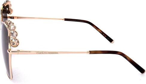 Carolina Herrera Brown Gradient Square Ladies Sunglasses HER 0145/S 0000/HA 59 in Saudi Arabia
