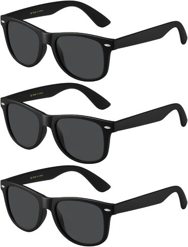 MASDUN 3 Pack Polarized Retro Sunglasses for Women Men, Classic Retro Sun Glasses, for Driving Travel Outdoor in Saudi Arabia