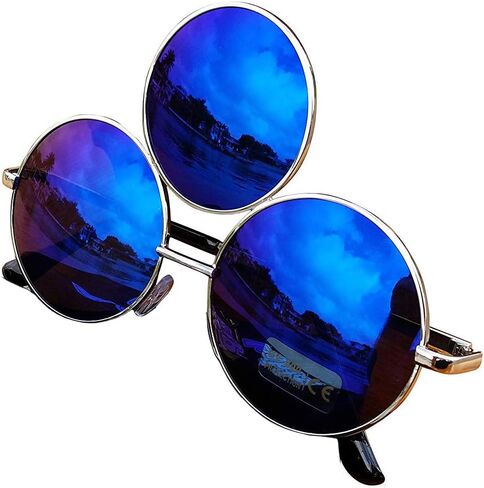 Third Eye Sunglasses Reflective Mirrored Dark Blue Lens in Saudi Arabia