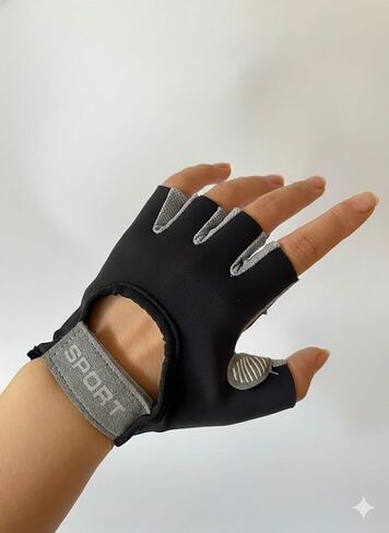 Mens Womens Half Finger Cycling Gloves with Anti-Slip Silicone Gel Pad Breathable Mountain Bike Gloves in Saudi Arabia