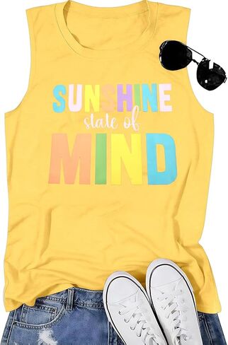 Hawaiian Tank Top Women Chasing Sunset Shirt Hawaii Beach Waves Vest Sunshine Shirts Summer Vacation Sleeveless Tops in Saudi Arabia