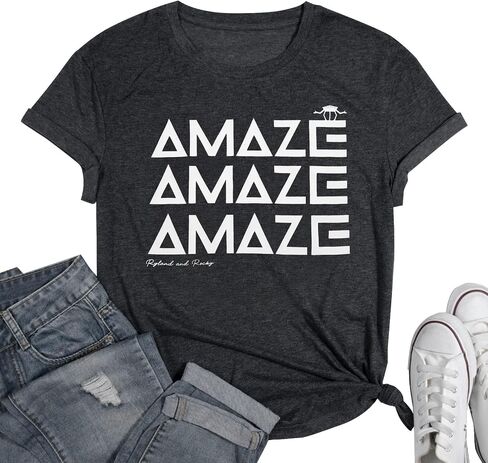 Amaze Shirt Project Inspired Sci Fi Tee Funny Sci Fi Alien T Shirts Funny Space Quote Tops Casual Blouse in Kuwait