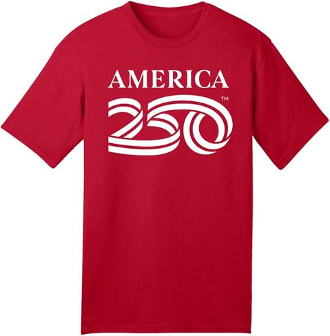 250 Anniversary USA Shirt, America250 Official Classic Logo Premium Cotton Tee 4.2oz, 4th of July Merchandise in Saudi Arabia