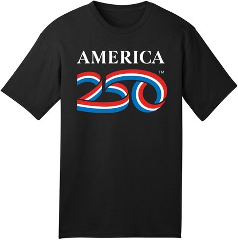 250 Anniversary USA Shirt, America250 Official Classic Logo Premium Cotton Tee 4.2oz, 4th of July Merchandise in Saudi Arabia