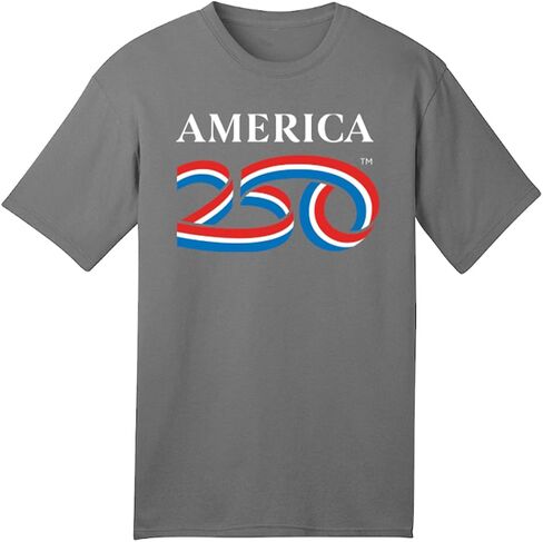 250 Anniversary USA Shirt, America250 Official Classic Logo Premium Cotton Tee 4.2oz, 4th of July Merchandise in Saudi Arabia