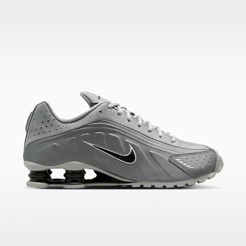أحذية Nike Shox R4 للرجال (رمادي دخاني فاتح/رمادي دخاني/أبيض/أسود) in Kuwait